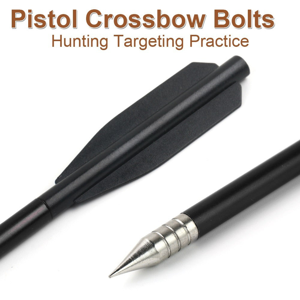 60Pcs 6.5" Mini Crossbow Bolts Aluminium Arrows for 50 & 80 lbs Pistol Crossbow Arrow