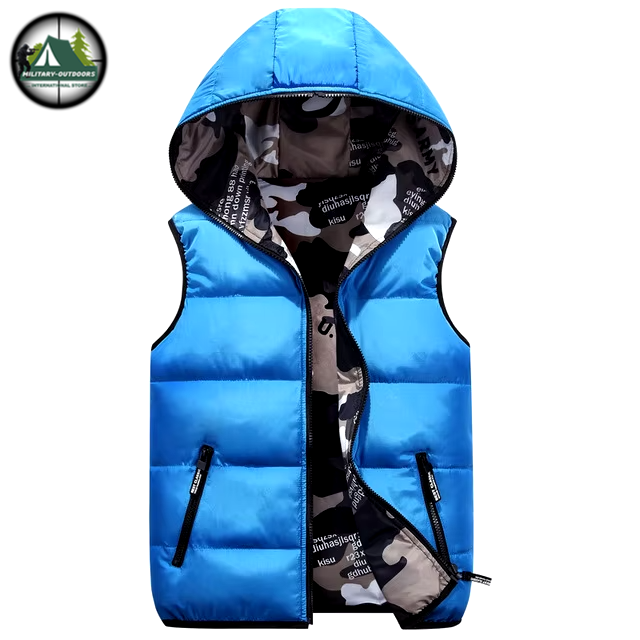 Camouflage Child Cotton Vest Blue CHINA Kids boys