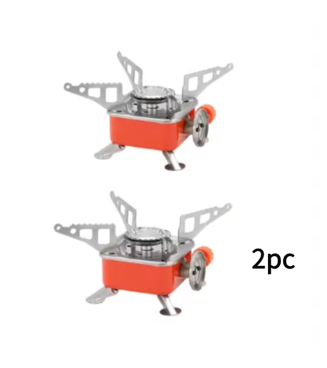 Outdoor Mini Portable Folding Gas Cooktop 2pcs Stove