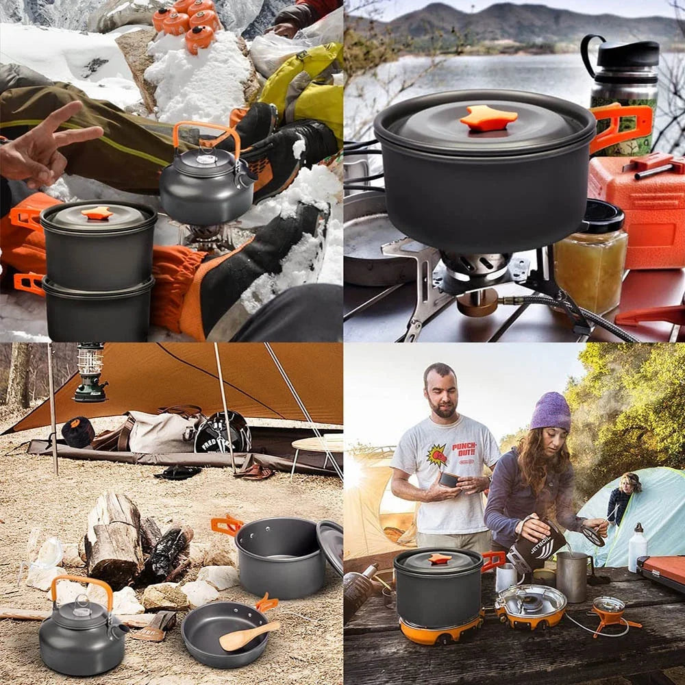 Outdoor Picnic Set For 2-3 People Cookware