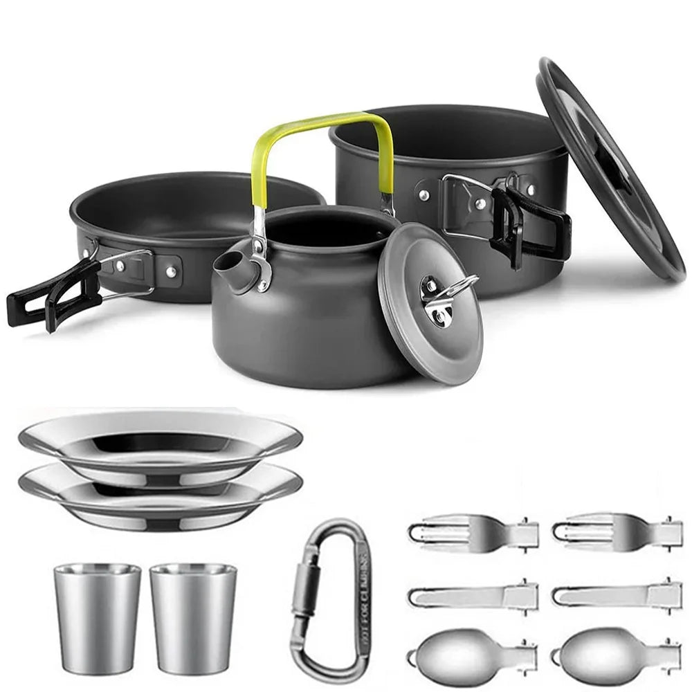 Outdoor Picnic Set For 2-3 People F Cookware