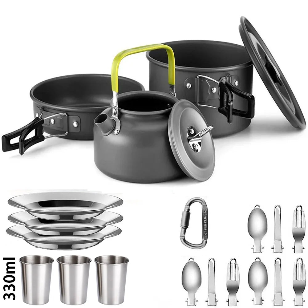 Outdoor Picnic Set For 2-3 People D Cookware