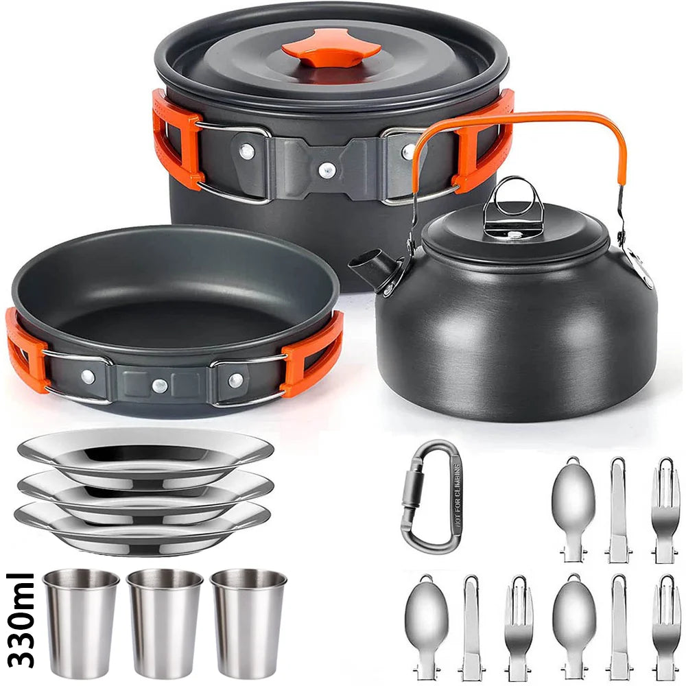 Outdoor Picnic Set For 2-3 People C Cookware