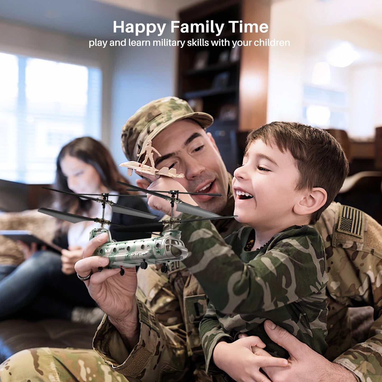 Q21 Dual Propeller Military Transport Helicopter RC Toy Military-Outdoors.com