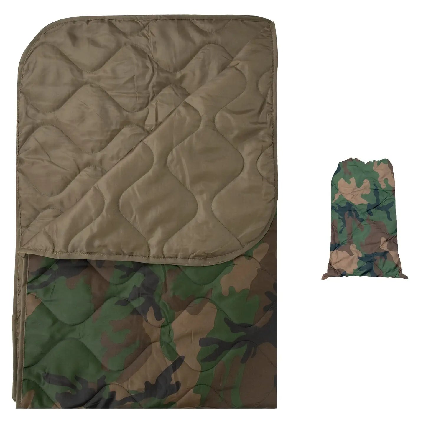 Camouflage Camping Warm Blanket Woodland Blanket