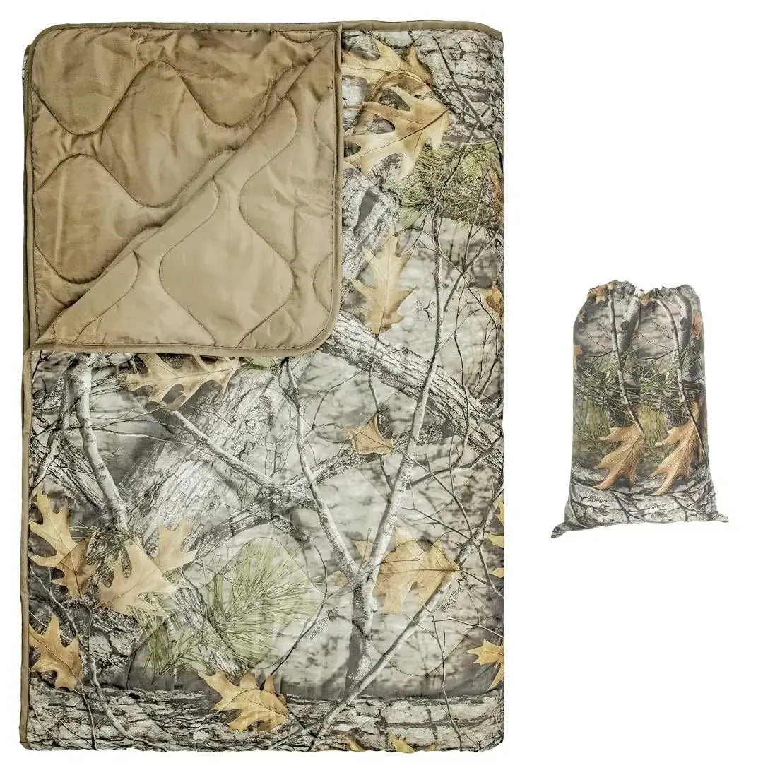 Camouflage Camping Warm Blanket Tree Blanket