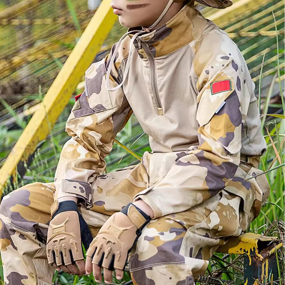 Kids Camo Fingerless Gloves by 4-10 Years Military-Outdoors.com