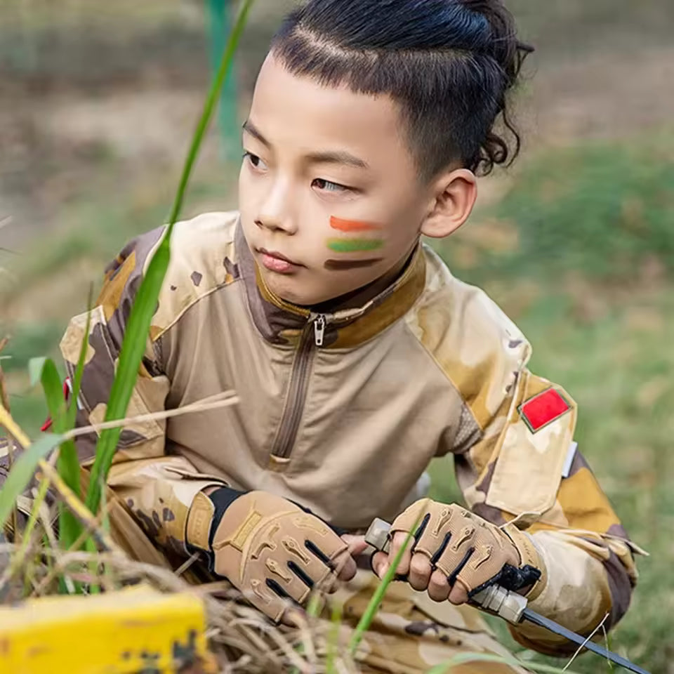 Kids Camo Fingerless Gloves by 4-10 Years Military-Outdoors.com