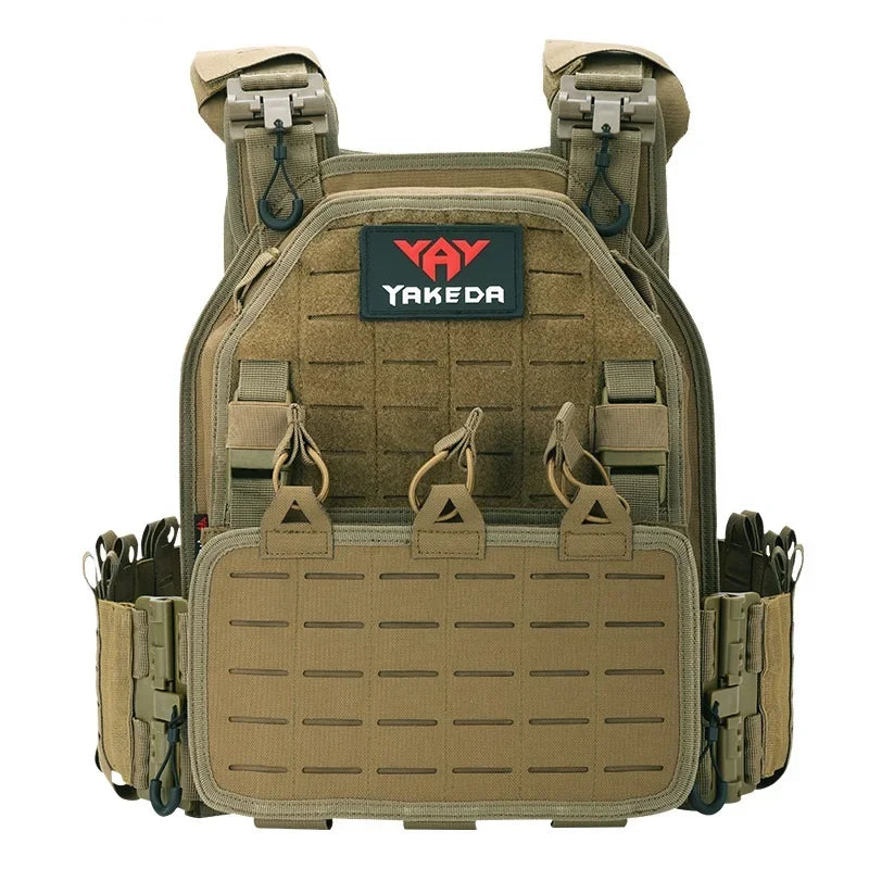YAKEDA Battlefield Tactical Vest Tan Vest