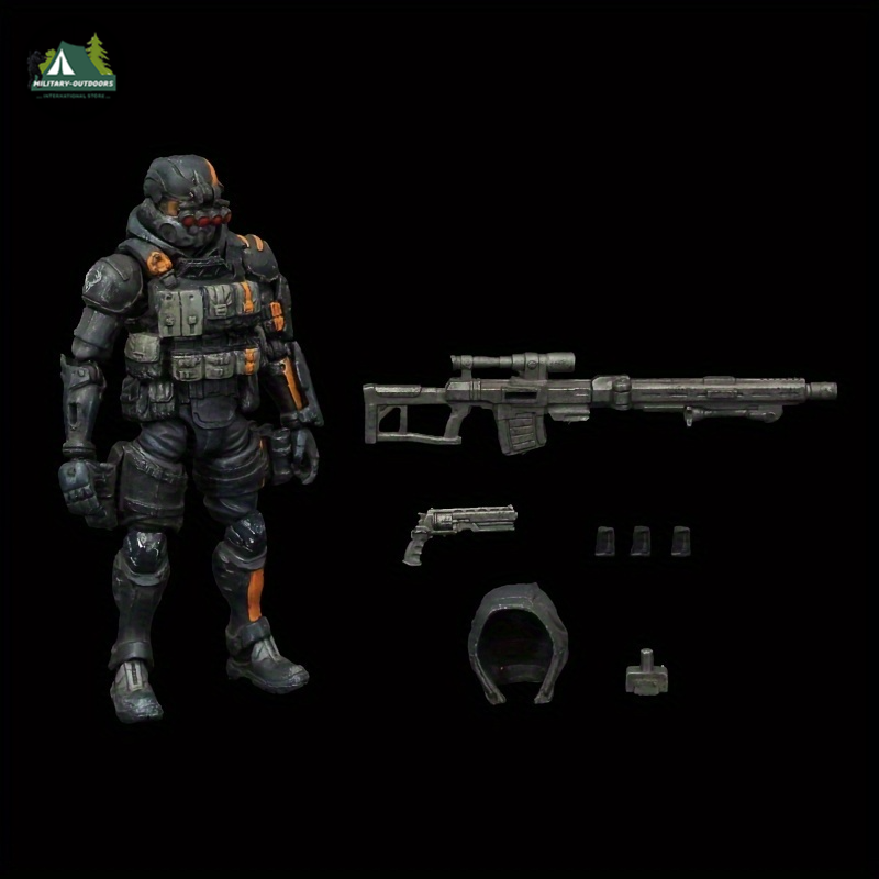 1:18 Military Action Figure Silencers For Tactical Play Next FAV-A100 Action Figures