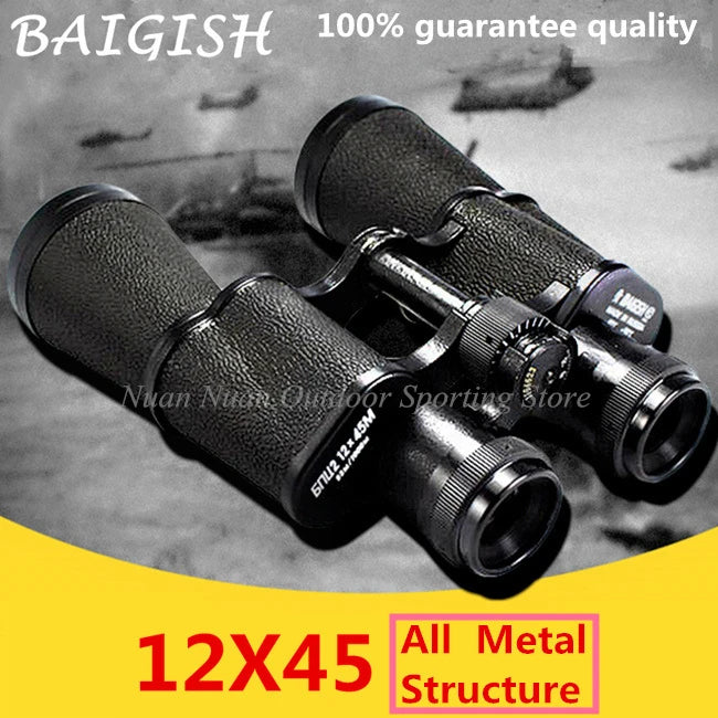 Military Baigish Tactical Binoculars Russian 8x30 12X45 ALL Metal Binocular
