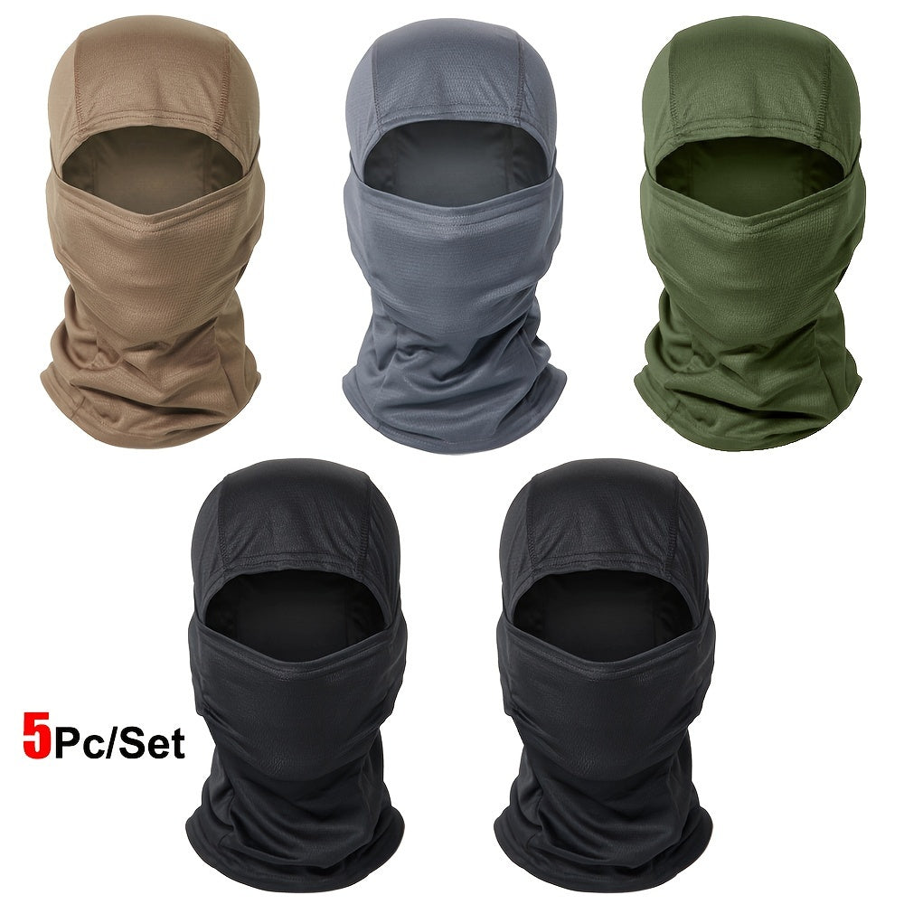 Military-Outdoors Balaclava Full Face Mask - 5 Pack Combination 17 Mask