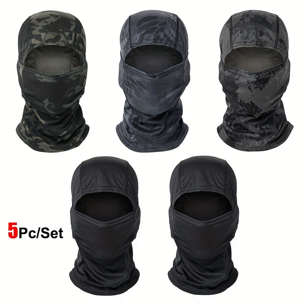 Military-Outdoors Balaclava Full Face Mask - 5 Pack Combination 18 Mask