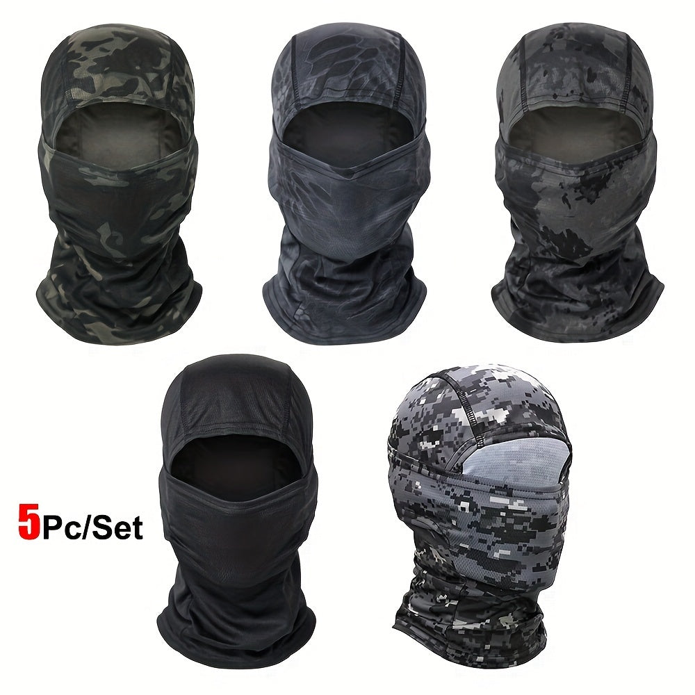 Military-Outdoors Balaclava Full Face Mask - 5 Pack Combination 19 Mask