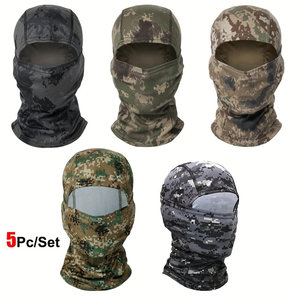 Military-Outdoors Balaclava Full Face Mask - 5 Pack Combination 20 Mask