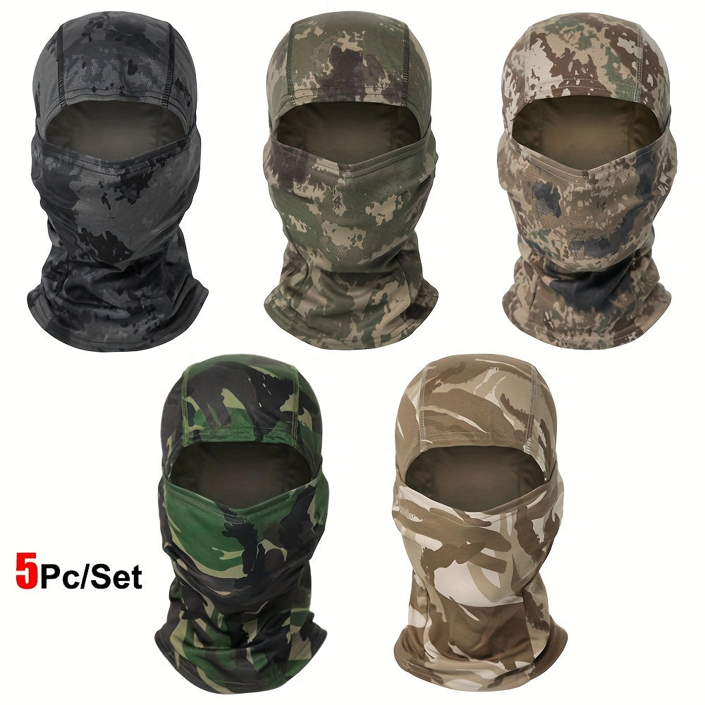 Military-Outdoors Balaclava Full Face Mask - 5 Pack Combination 16 Mask