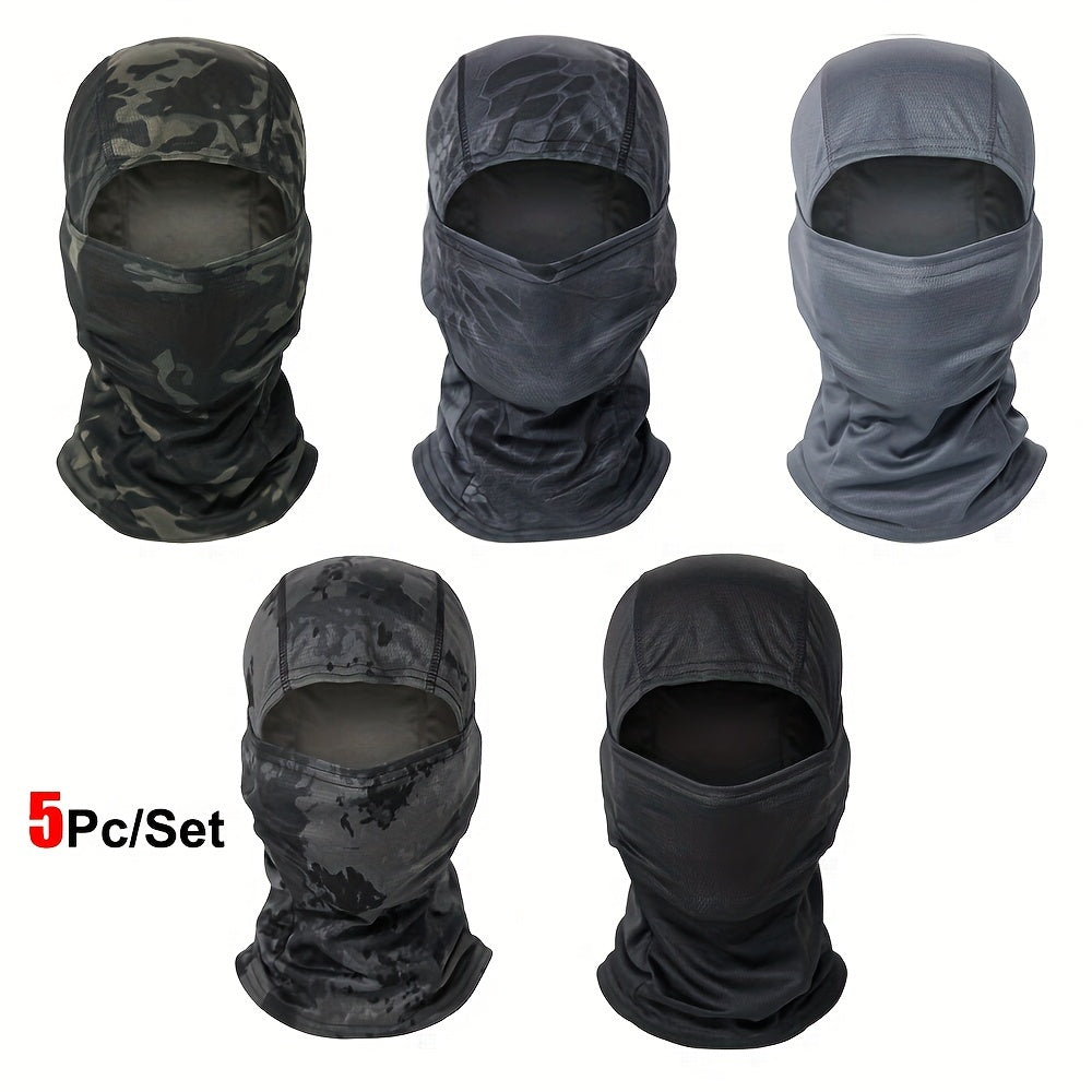 Military-Outdoors Balaclava Full Face Mask - 5 Pack Combination 11 Mask