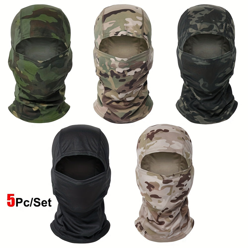 Military-Outdoors Balaclava Full Face Mask - 5 Pack Combination 3 Mask