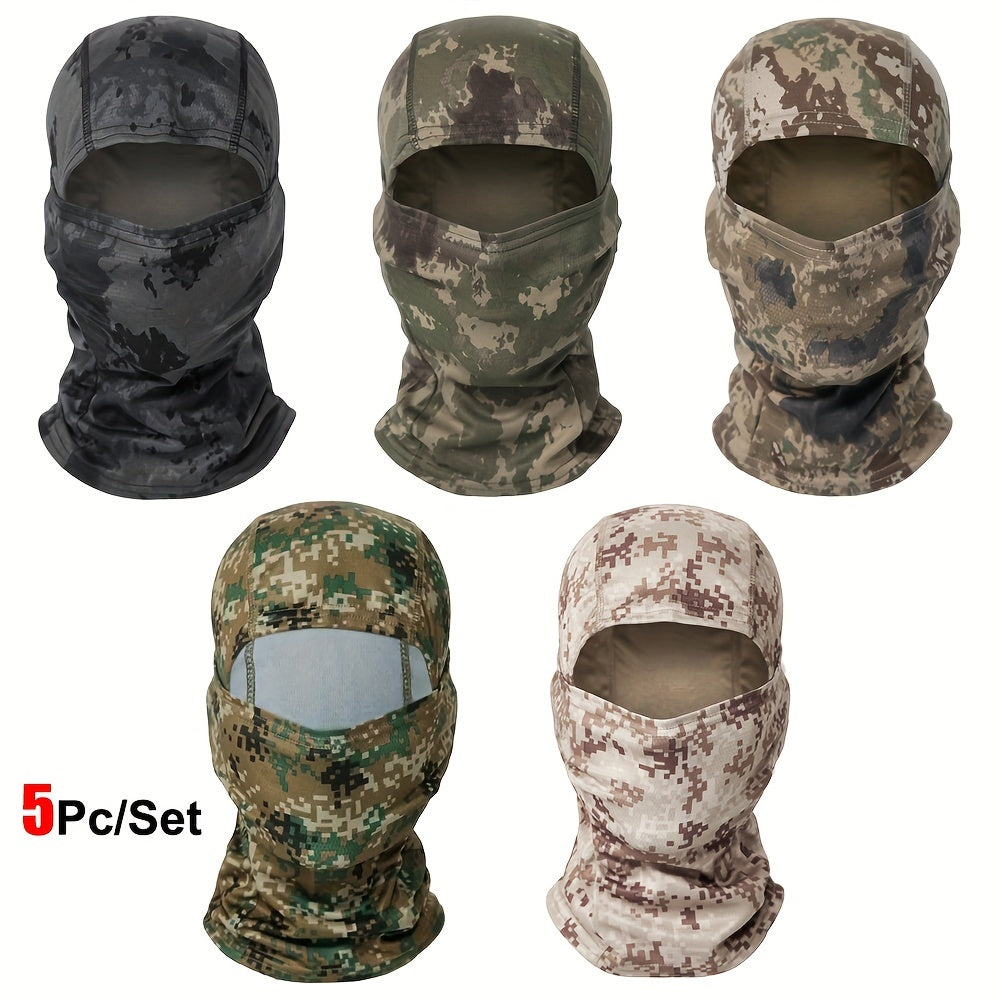 Military-Outdoors Balaclava Full Face Mask - 5 Pack Combo 4 Mask