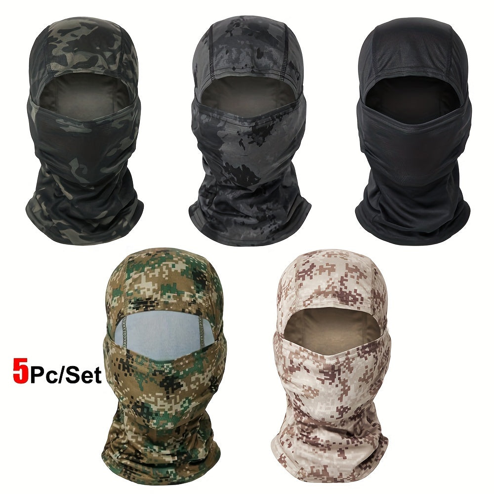 Military-Outdoors Balaclava Full Face Mask - 5 Pack Combo 15 Mask