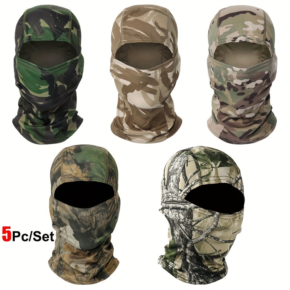 Military-Outdoors Balaclava Full Face Mask - 5 Pack Combination 5 Mask