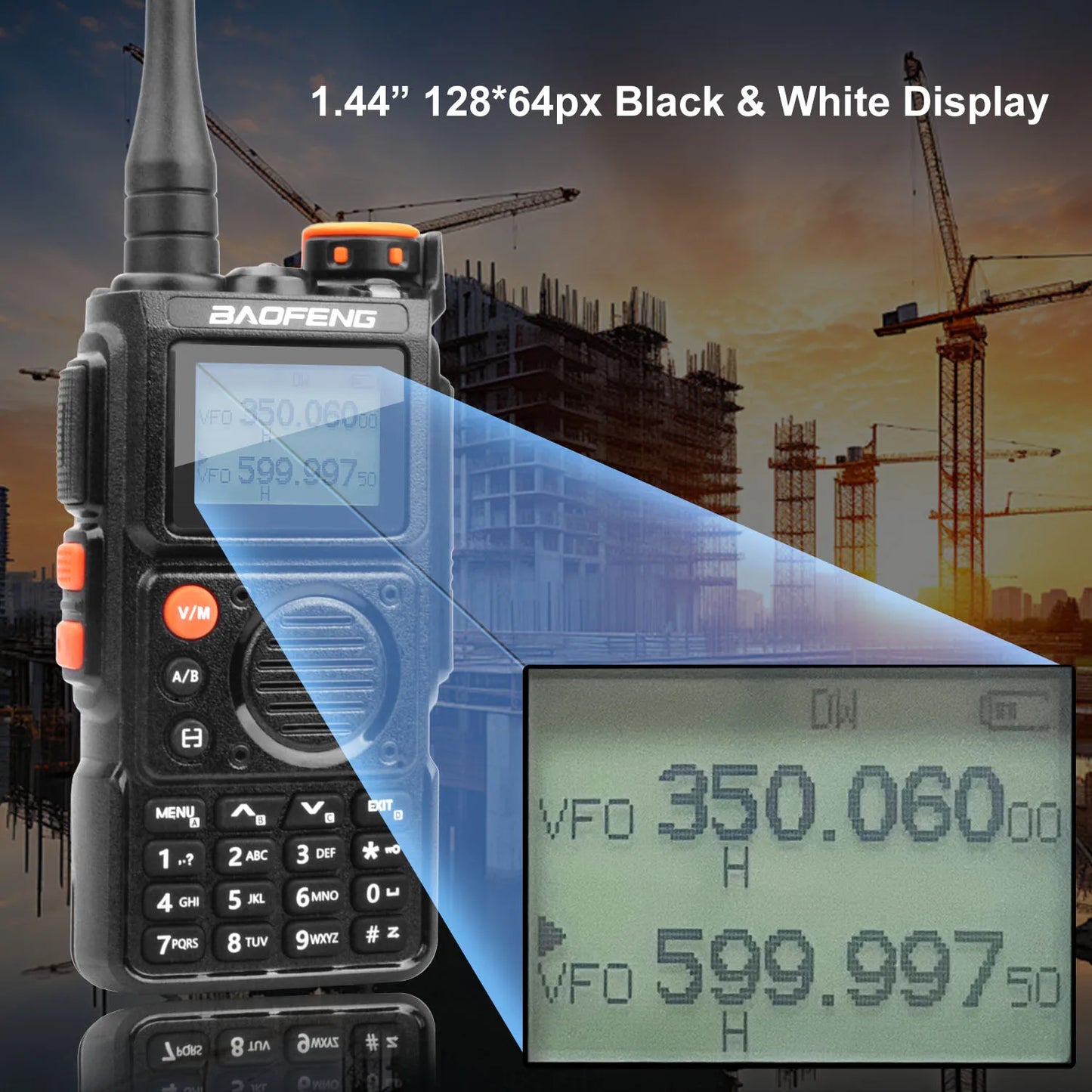 Walkie Talkie Baofeng K6 Multi-Band 999 Ch Walkie Talkie