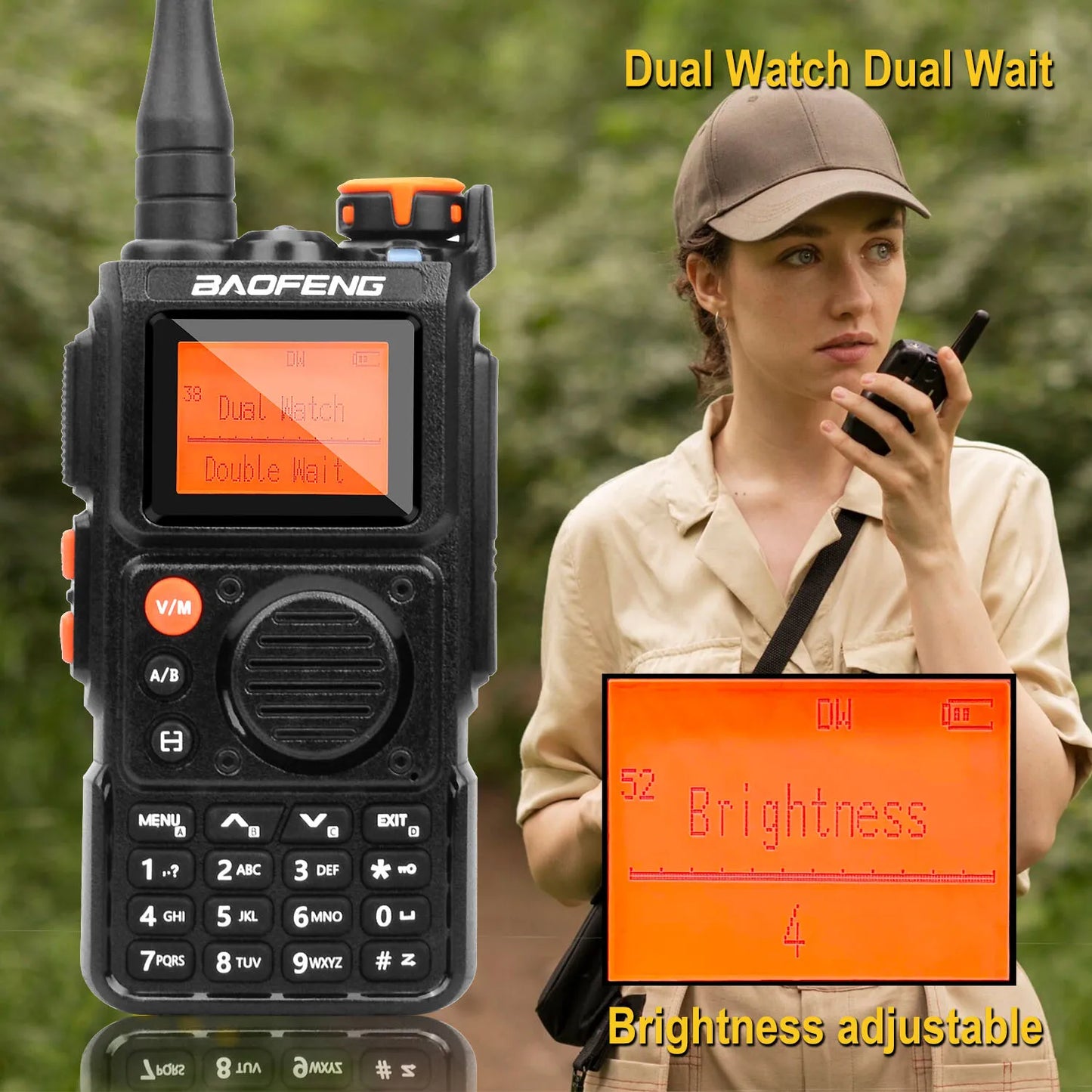 Walkie Talkie Baofeng K6 Multi-Band 999 Ch Walkie Talkie