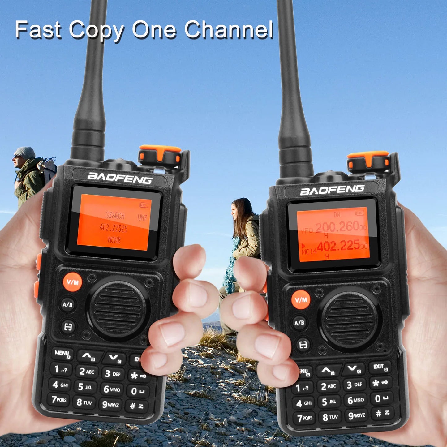Walkie Talkie Baofeng K6 Multi-Band 999 Ch Walkie Talkie