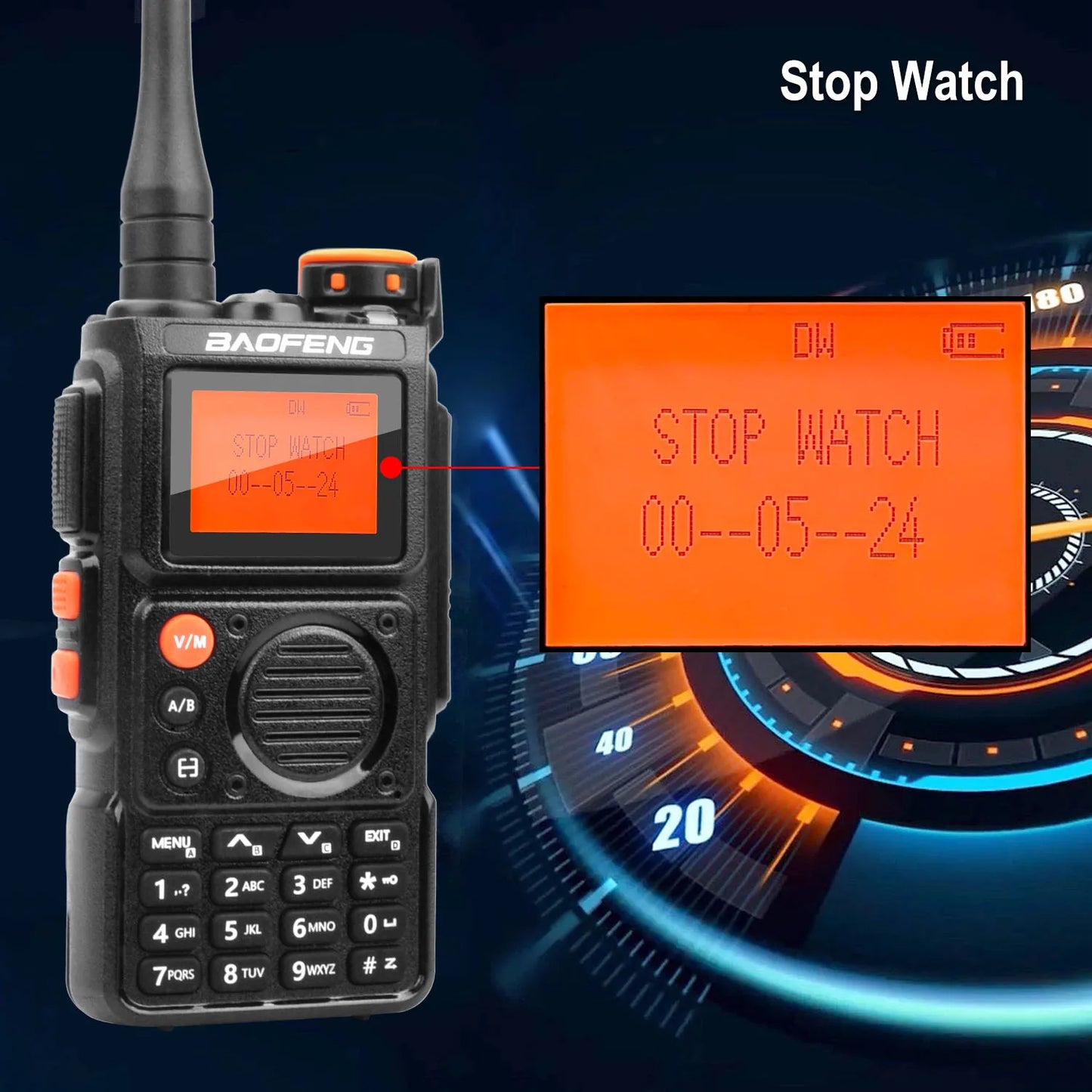 Walkie Talkie Baofeng K6 Multi-Band 999 Ch Walkie Talkie