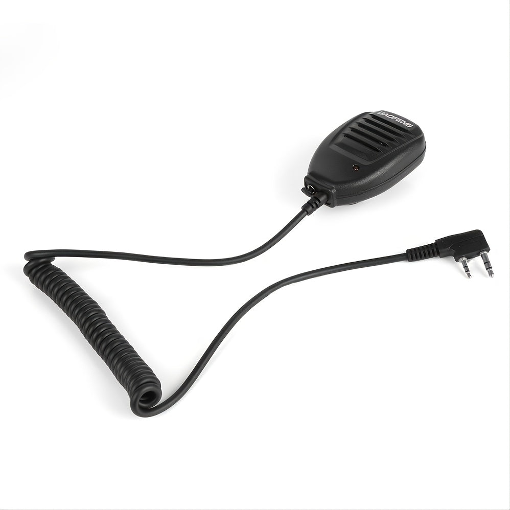 Baofeng Speaker Mic For Two Way Radio - PTT Button Walkie Talkie