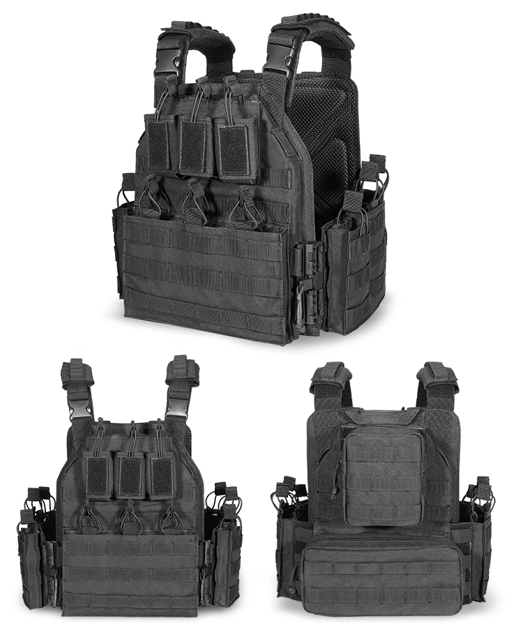 Military-Outdoors Battlefield Tactical Vest for Adventures released Black max size is 50 in Vest