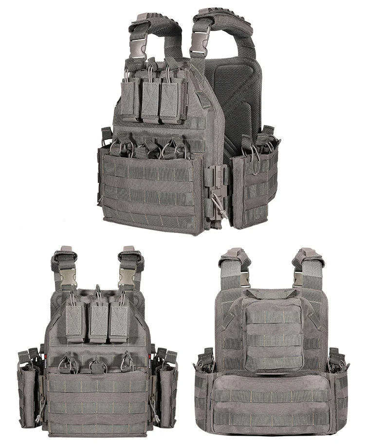 Military-Outdoors Battlefield Tactical Vest for Adventures released Grey max size is 50 in Vest
