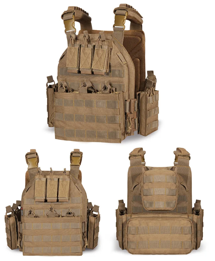 Military-Outdoors Battlefield Tactical Vest for Adventures released Tan max size is 50 in Vest