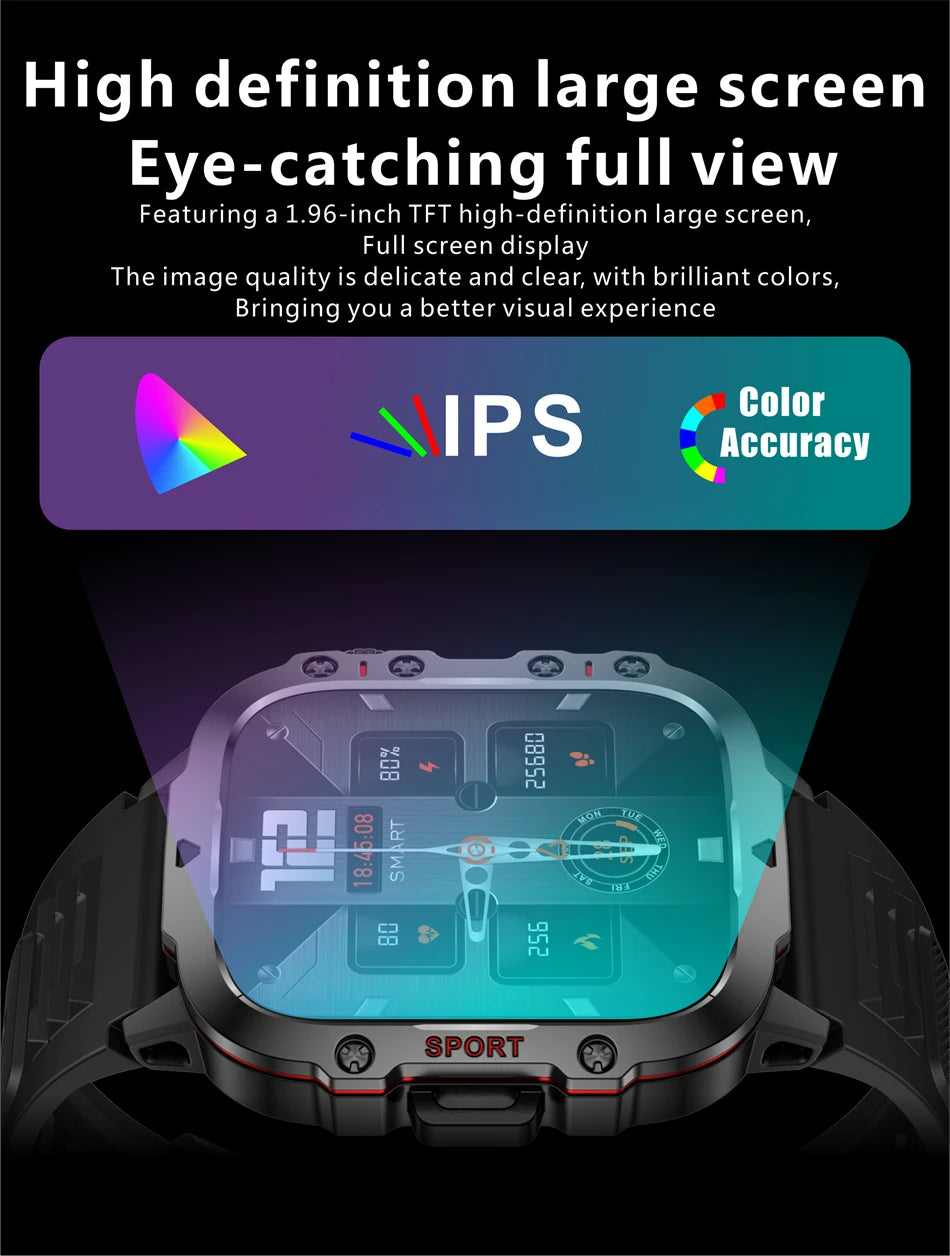Military Smart Watch With Health Monitor Watch