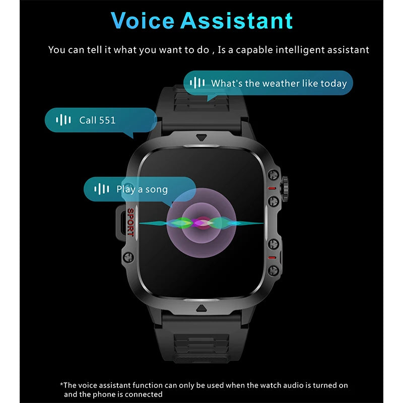 Military Smart Watch With Health Monitor Watch