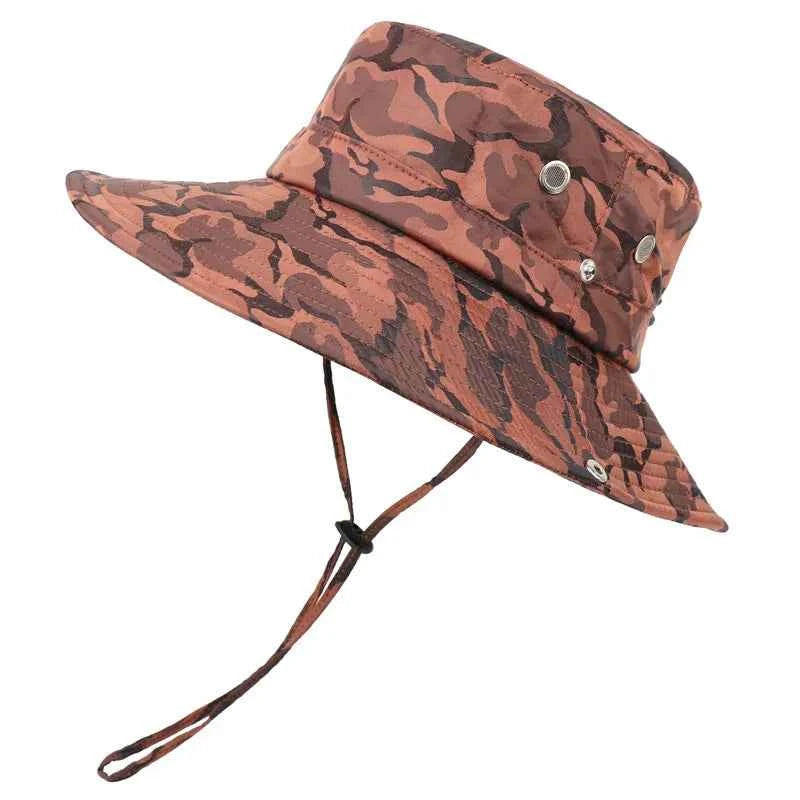 Camouflage Military Hat - Durable Outdoor Gear Orange Head 54 to 59cm Hat