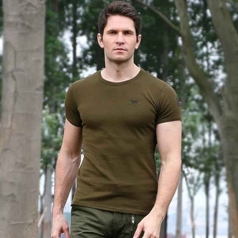 Cotton Military T-Shirt by Military-Outdoors.com army green T Shirt