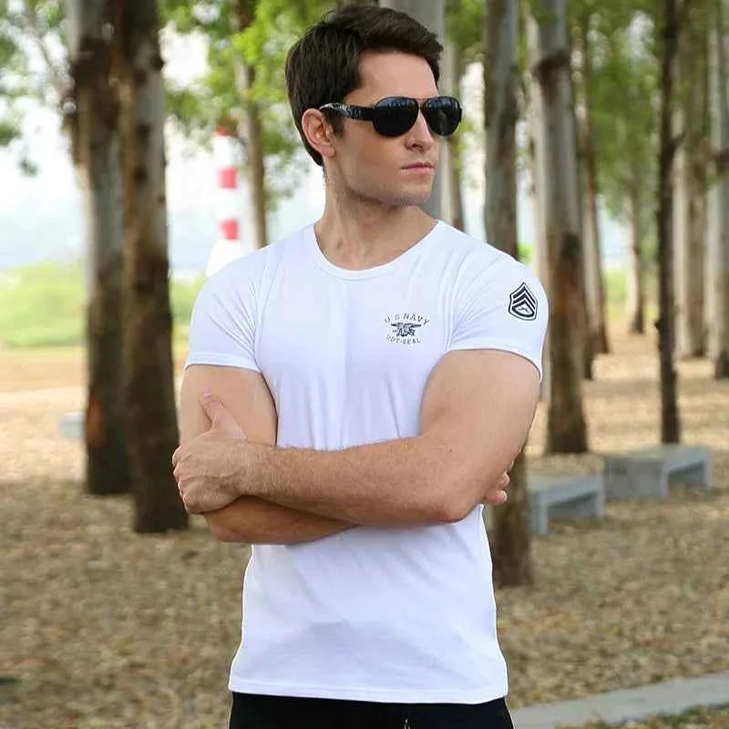 Cotton Military T-Shirt by Military-Outdoors.com white T Shirt