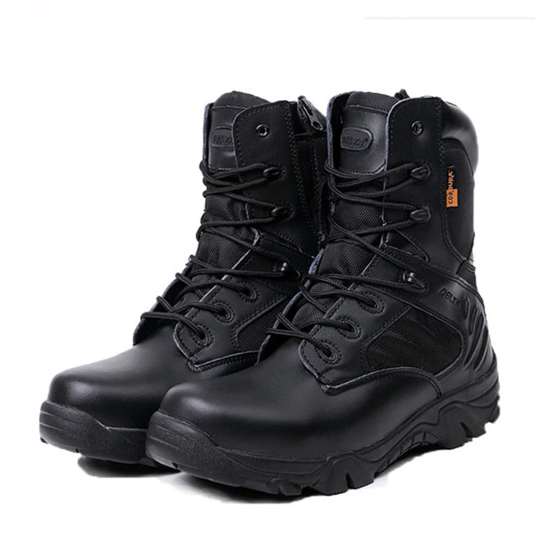 Delta Force Leather Tactical Boots - Military-Outdoors Tactical Boots