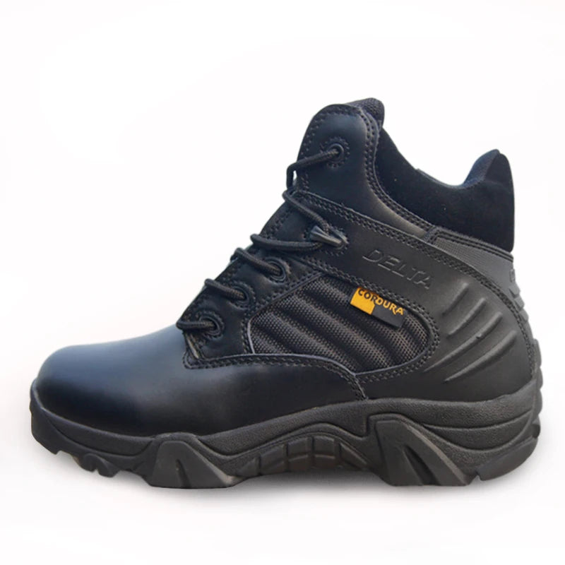 Black Delta Squad ankle boots tactical design with durable Cordura fabric and rugged sole