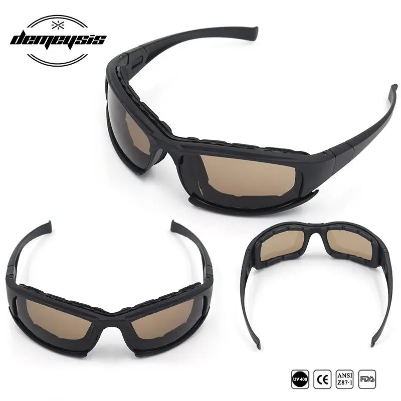 Photochromic Polarized Military Grade Tactical Glasses Sunglasses