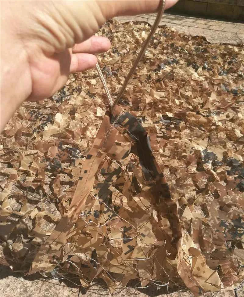 Military-Outdoors 2 Layers Desert Camouflage Net for Tactical Use Nets