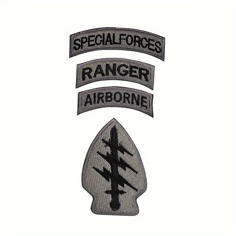 4 Or 5 Pcs American Lightning Tactical Embroidered Patches F Army Logo
