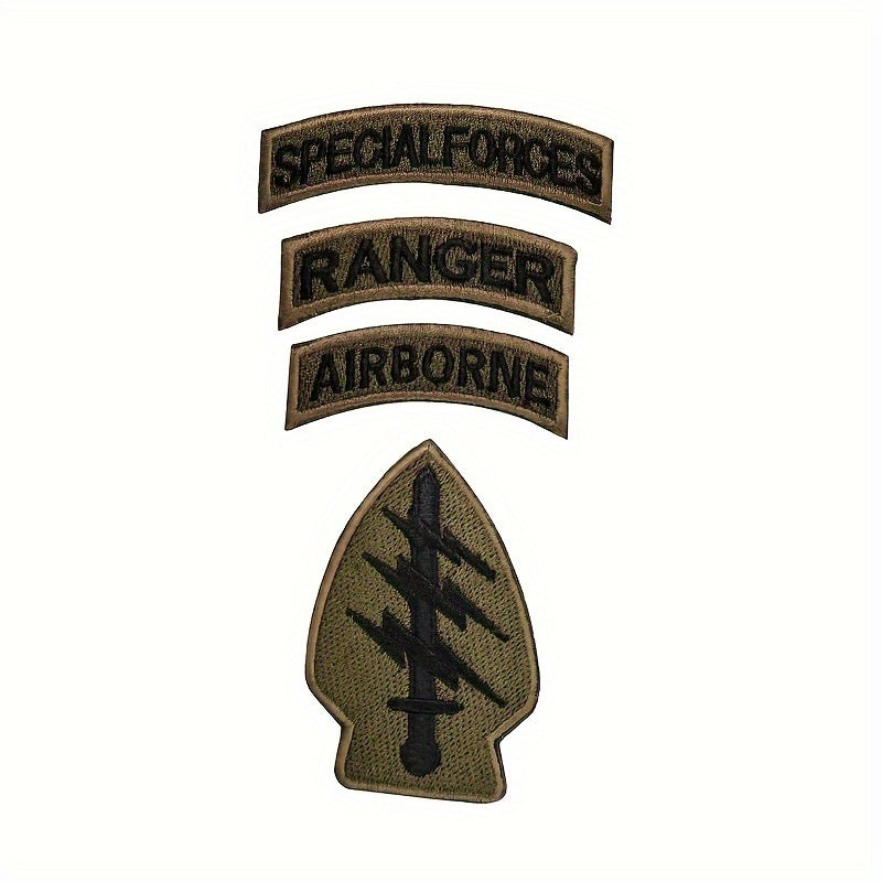 4 Or 5 Pcs American Lightning Tactical Embroidered Patches D Army Logo