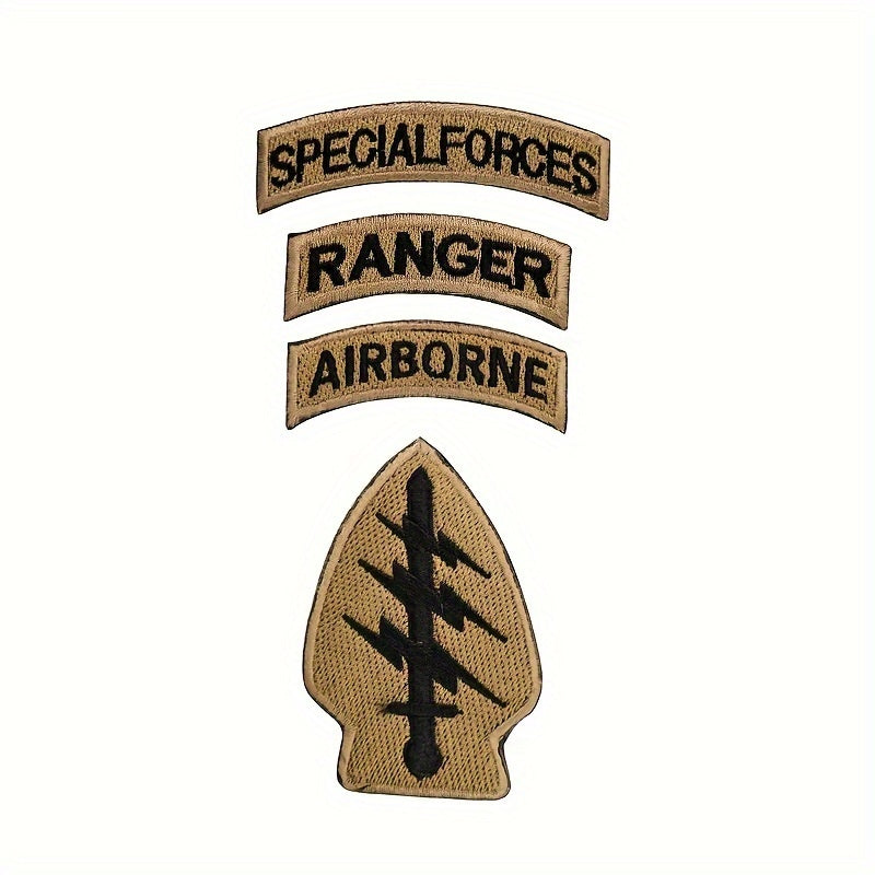 4 Or 5 Pcs American Lightning Tactical Embroidered Patches E Army Logo