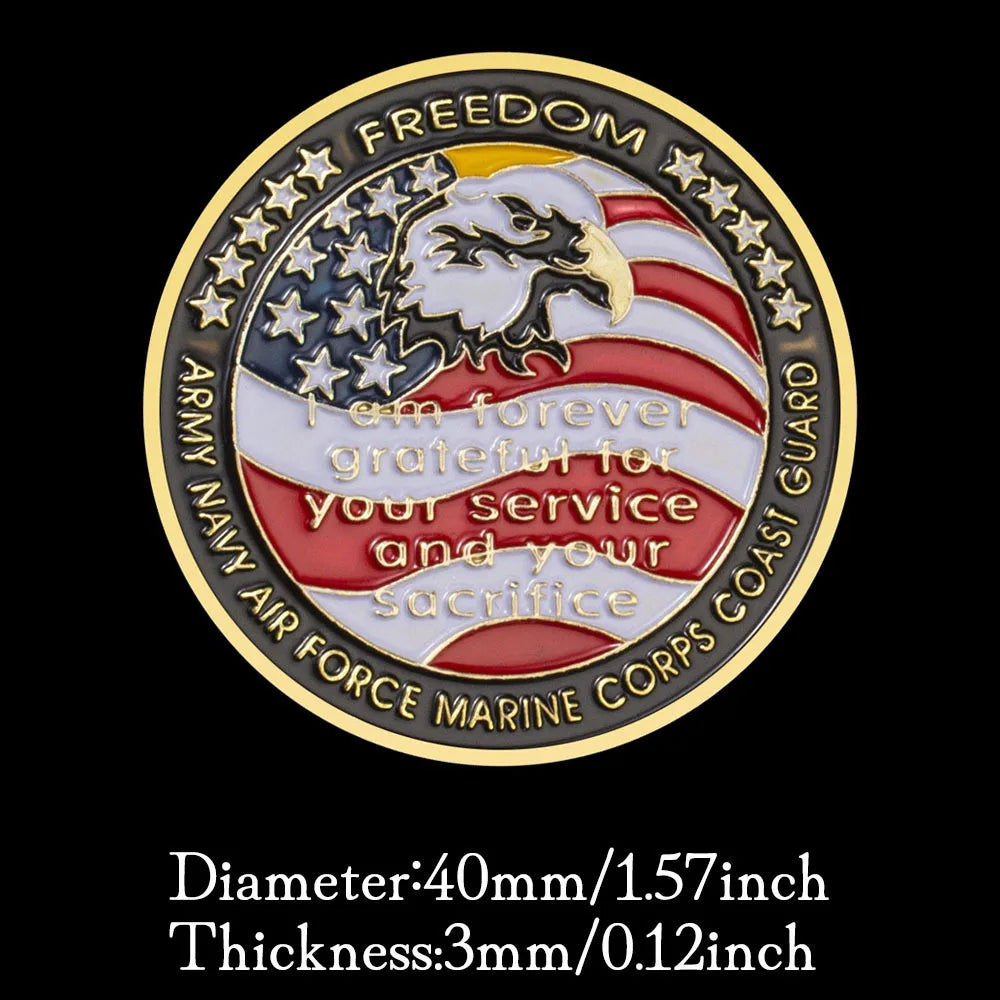 Grateful Nation Veteran Coin - POW MIA Tribute Coin