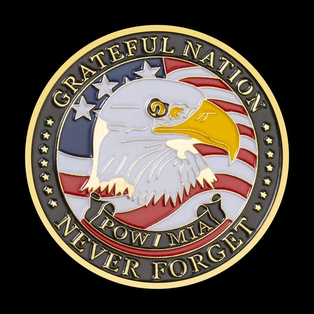 Grateful Nation Veteran Coin - POW MIA Tribute Coin