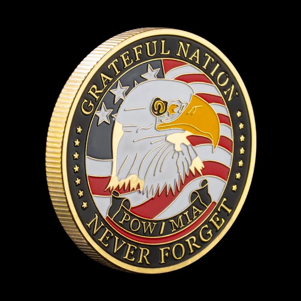 Grateful Nation Veteran Coin - POW MIA Tribute Coin