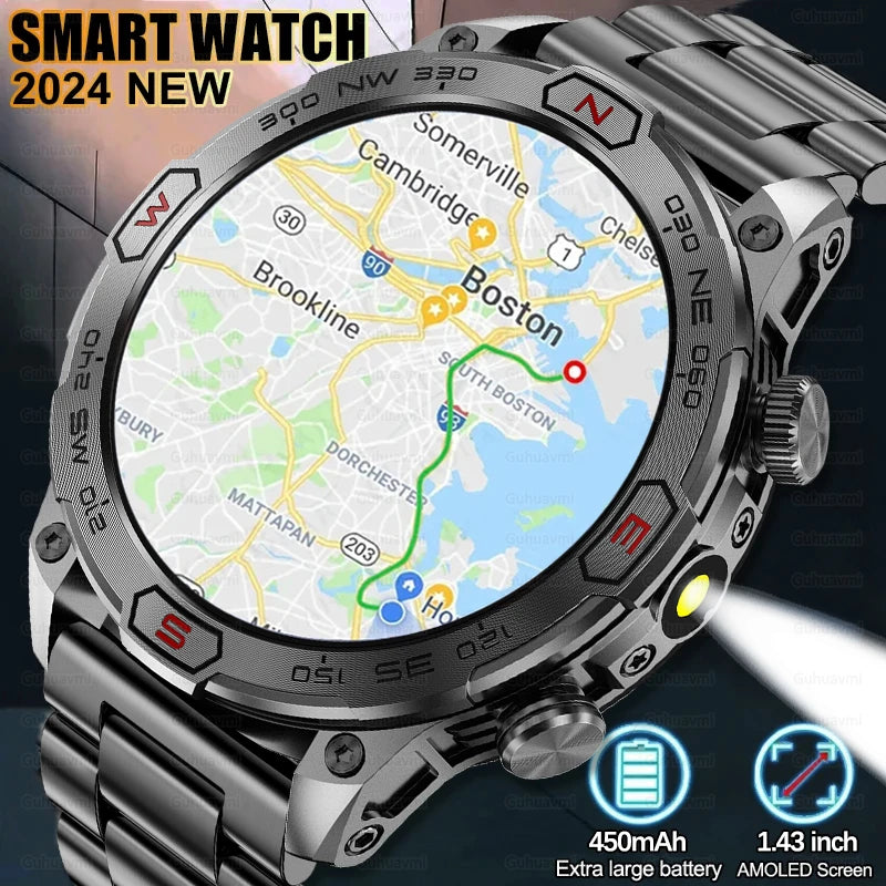 Outdoor Smart Watch With GPS Tracking Watch