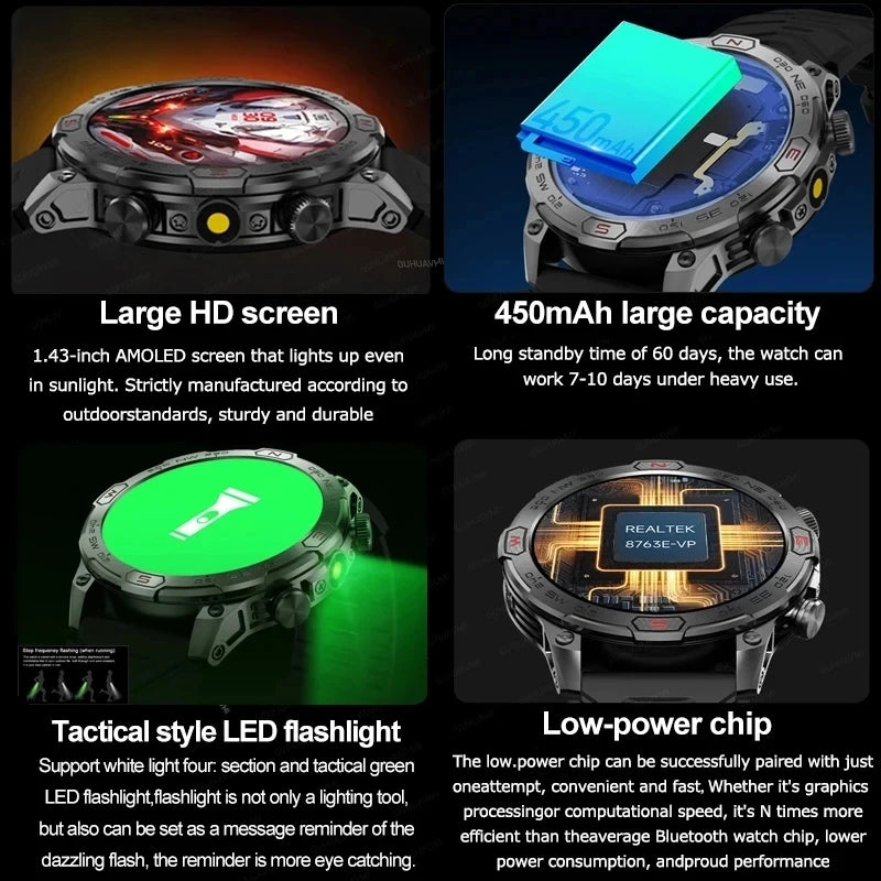 Outdoor Smart Watch With GPS Tracking Watch